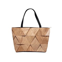 Wooden Triangles Texture, Wooden Wooden Classic Shoulder Handbag by nateshop