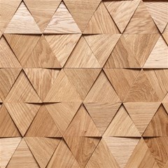 Wooden Triangles Texture, Wooden Wooden Play Mat (square) by nateshop