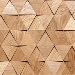 Wooden Triangles Texture, Wooden Wooden Play Mat (Square) Front