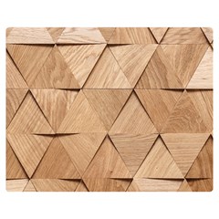 Wooden Triangles Texture, Wooden Wooden Two Sides Premium Plush Fleece Blanket (medium) by nateshop