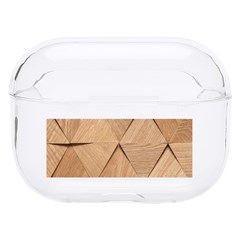 Wooden Triangles Texture, Wooden Wooden Hard Pc Airpods Pro Case by nateshop