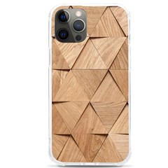 Wooden Triangles Texture, Wooden Wooden Iphone 12 Pro Max Tpu Uv Print Case by nateshop