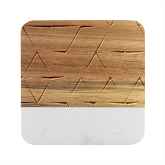 Wooden Triangles Texture, Wooden Wooden Marble Wood Coaster (square) by nateshop