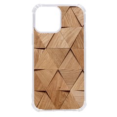 Wooden Triangles Texture, Wooden Wooden Iphone 13 Pro Max Tpu Uv Print Case