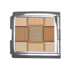 Wooden Wickerwork Textures, Square Patterns, Vector Mega Link Italian Charm (18mm) by nateshop