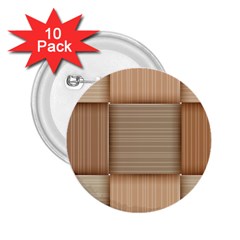 Wooden Wickerwork Textures, Square Patterns, Vector 2 25  Buttons (10 Pack)  by nateshop