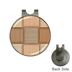 Wooden Wickerwork Textures, Square Patterns, Vector Hat Clips With Golf Markers by nateshop