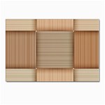 Wooden Wickerwork Textures, Square Patterns, Vector Postcard 4 x 6  (Pkg of 10) Front