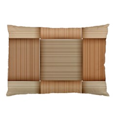 Wooden Wickerwork Textures, Square Patterns, Vector Pillow Case by nateshop