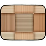 Wooden Wickerwork Textures, Square Patterns, Vector Fleece Blanket (Mini) 35 x27  Blanket