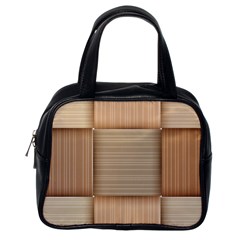 Wooden Wickerwork Textures, Square Patterns, Vector Classic Handbag (one Side) by nateshop