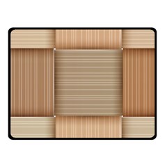 Wooden Wickerwork Textures, Square Patterns, Vector Fleece Blanket (small) by nateshop