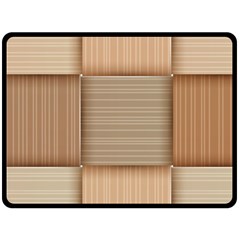 Wooden Wickerwork Textures, Square Patterns, Vector Fleece Blanket (large) by nateshop