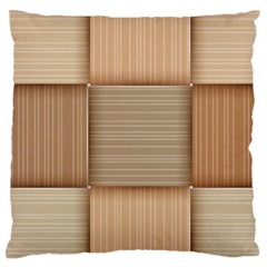 Wooden Wickerwork Textures, Square Patterns, Vector Standard Premium Plush Fleece Cushion Case (one Side) by nateshop