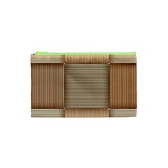 Wooden Wickerwork Textures, Square Patterns, Vector Cosmetic Bag (xs) by nateshop