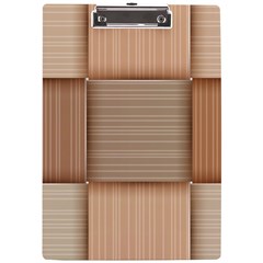 Wooden Wickerwork Textures, Square Patterns, Vector A4 Acrylic Clipboard