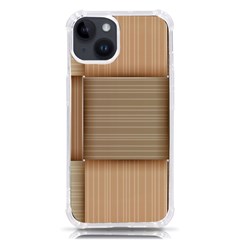 Wooden Wickerwork Textures, Square Patterns, Vector Iphone 14 Tpu Uv Print Case by nateshop