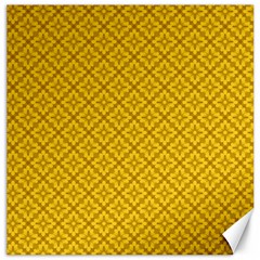 Yellow Floral Pattern Vintage Pattern, Yellow Background, Canvas 20  X 20  by nateshop