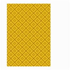 Yellow Floral Pattern Vintage Pattern, Yellow Background, Small Garden Flag (two Sides) by nateshop