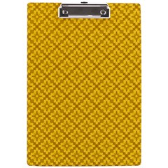 Yellow Floral Pattern Vintage Pattern, Yellow Background, A4 Acrylic Clipboard