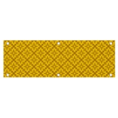 Yellow Floral Pattern Vintage Pattern, Yellow Background, Banner And Sign 6  X 2  by nateshop