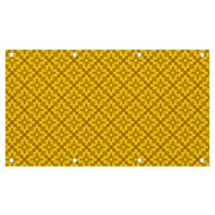 Yellow Floral Pattern Vintage Pattern, Yellow Background, Banner And Sign 7  X 4  by nateshop