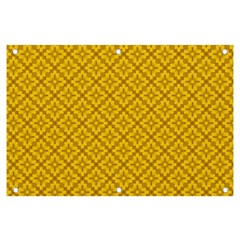 Yellow Floral Pattern Vintage Pattern, Yellow Background, Banner And Sign 6  X 4  by nateshop