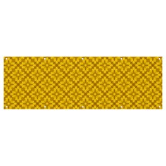 Yellow Floral Pattern Vintage Pattern, Yellow Background, Banner And Sign 12  X 4  by nateshop