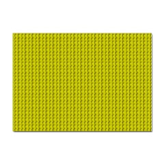 Yellow Lego Texture Macro, Yellow Dots Background Sticker A4 (10 Pack) by nateshop