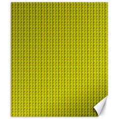 Yellow Lego Texture Macro, Yellow Dots Background Canvas 20  X 24  by nateshop