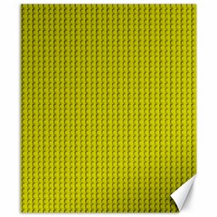 Yellow Lego Texture Macro, Yellow Dots Background Canvas 8  X 10  by nateshop