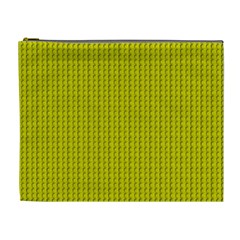 Yellow Lego Texture Macro, Yellow Dots Background Cosmetic Bag (xl) by nateshop