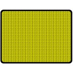 Yellow Lego Texture Macro, Yellow Dots Background Fleece Blanket (Large) 80 x60  Blanket Front