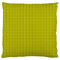 Yellow Lego Texture Macro, Yellow Dots Background Standard Premium Plush Fleece Cushion Case (two Sides) by nateshop