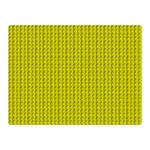 Yellow Lego Texture Macro, Yellow Dots Background Two Sides Premium Plush Fleece Blanket (Mini) 35 x27  Blanket Front