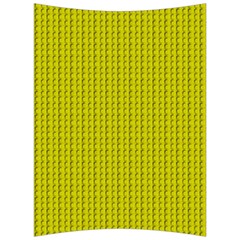 Yellow Lego Texture Macro, Yellow Dots Background Back Support Cushion by nateshop