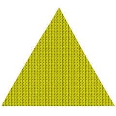 Yellow Lego Texture Macro, Yellow Dots Background Wooden Puzzle Triangle by nateshop