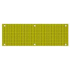 Yellow Lego Texture Macro, Yellow Dots Background Banner And Sign 6  X 2  by nateshop