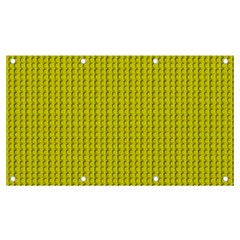 Yellow Lego Texture Macro, Yellow Dots Background Banner And Sign 7  X 4  by nateshop