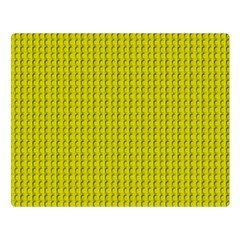 Yellow Lego Texture Macro, Yellow Dots Background Premium Plush Fleece Blanket (large) by nateshop