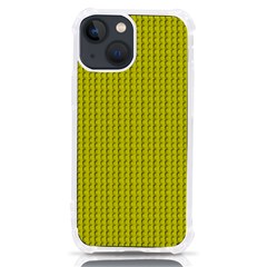 Yellow Lego Texture Macro, Yellow Dots Background Iphone 13 Mini Tpu Uv Print Case by nateshop