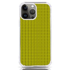 Yellow Lego Texture Macro, Yellow Dots Background Iphone 13 Pro Max Tpu Uv Print Case by nateshop