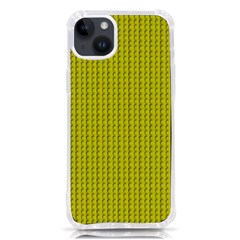 Yellow Lego Texture Macro, Yellow Dots Background Iphone 14 Plus Tpu Uv Print Case by nateshop