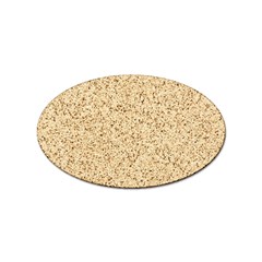 Yellow Sand Texture Sticker Oval (100 Pack) by nateshop