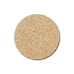 Yellow Sand Texture Rubber Coaster (round) by nateshop