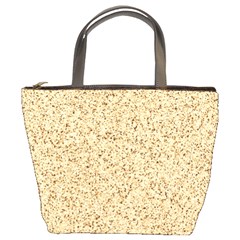 Yellow Sand Texture Bucket Bag by nateshop