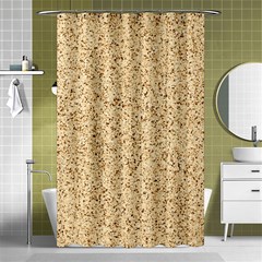 Yellow Sand Texture Shower Curtain 48  X 72  (small)  by nateshop