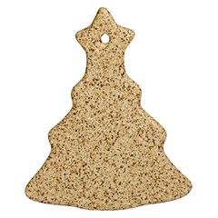 Yellow Sand Texture Christmas Tree Ornament (two Sides) by nateshop