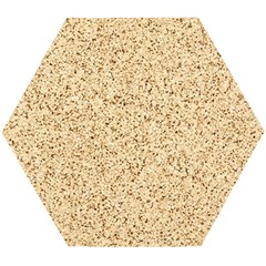 Yellow Sand Texture Wooden Puzzle Hexagon by nateshop