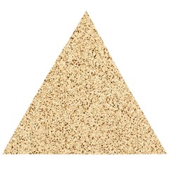 Yellow Sand Texture Wooden Puzzle Triangle by nateshop